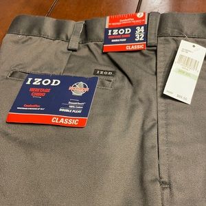 Izod heritage chino 34/32 double pleat